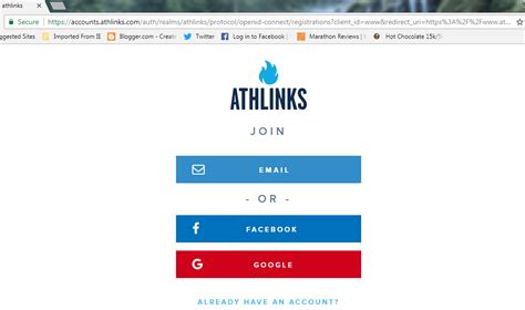 athlinks login